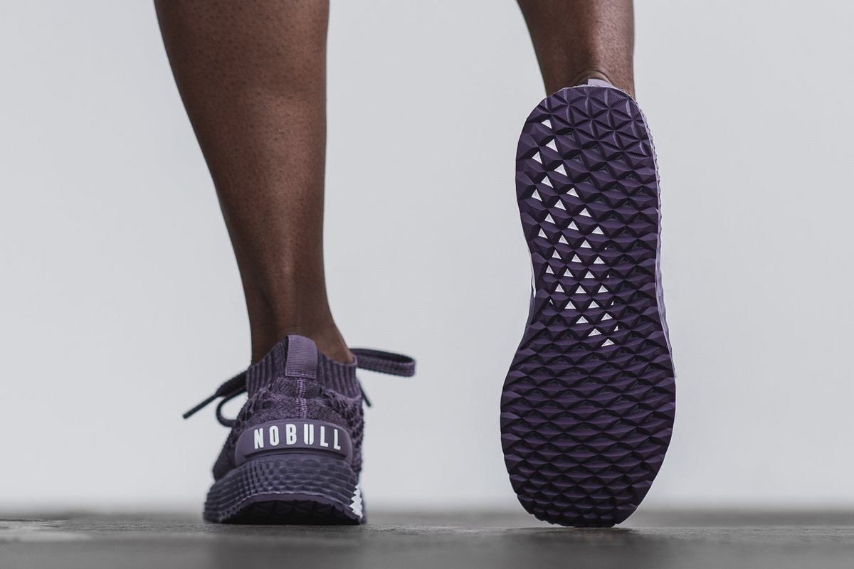 Nobull Knit Runner Women's Running Shoes Purple | Australia (ZO7492)